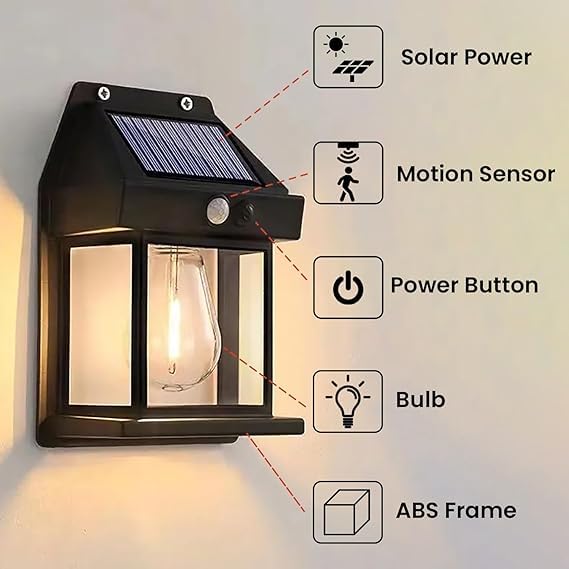 Solar LED Night Wireless Light – Multicolor Motion Sensor Outdoor Light