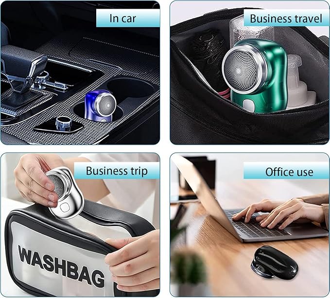 Mini Electric Shaver for Men | Pocket-Sized / Travel-Friendly Face & Body Shaver