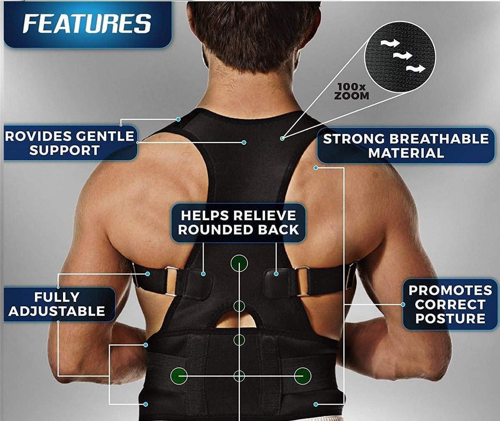 Posture Corrector Belt — Unisex Adjustable Back Support for Men & Women