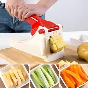 Heavy Duty Vegetable Manual Chopper & Chipper – No Electricity Needed